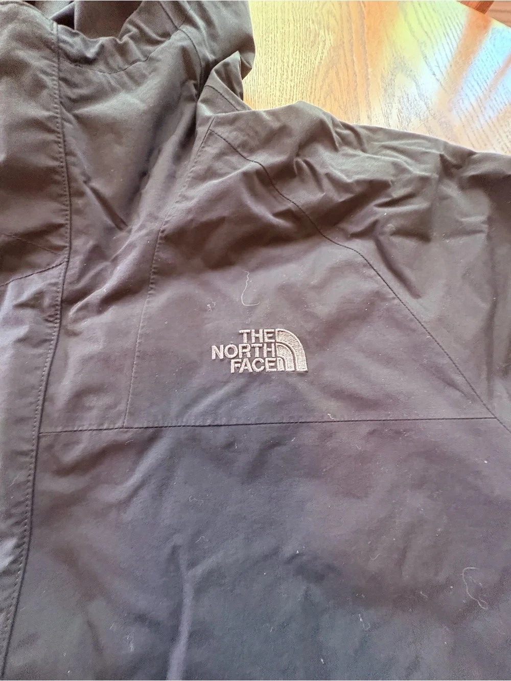 The North Face HyVent Rain Jacket Mens XXL Light Coat Black Waterproof